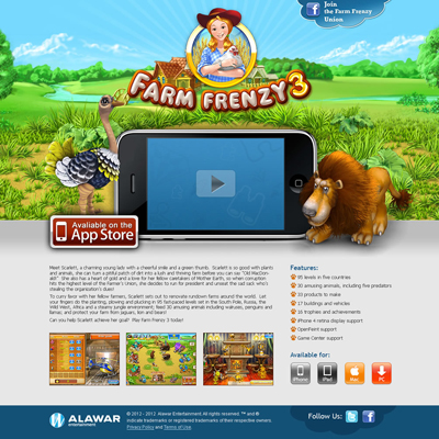 Farm frenzy — promo graphic